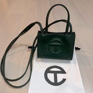 Olive dark green Telfar Bag- Size small